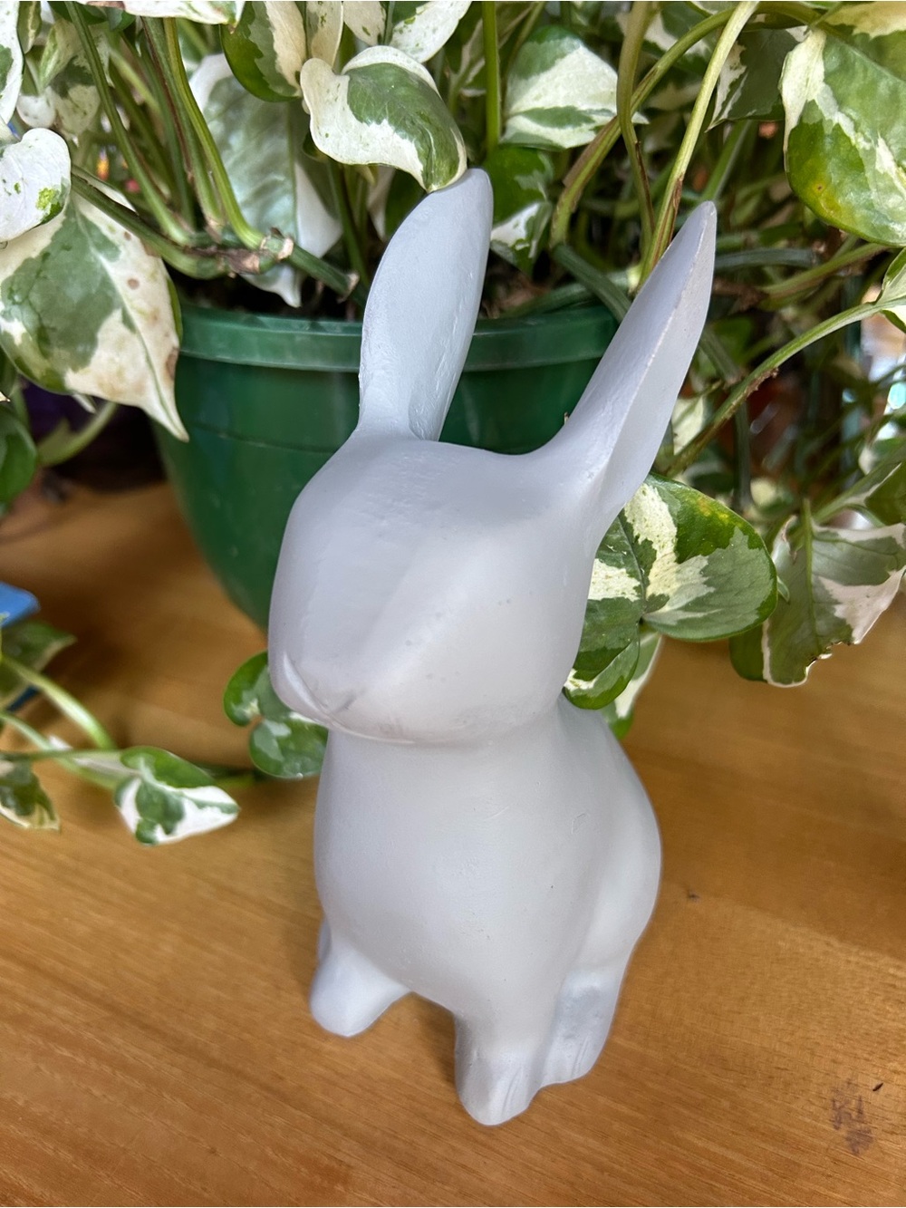 Gray Cement Bunny 🐇 Outdoor Garden Statue